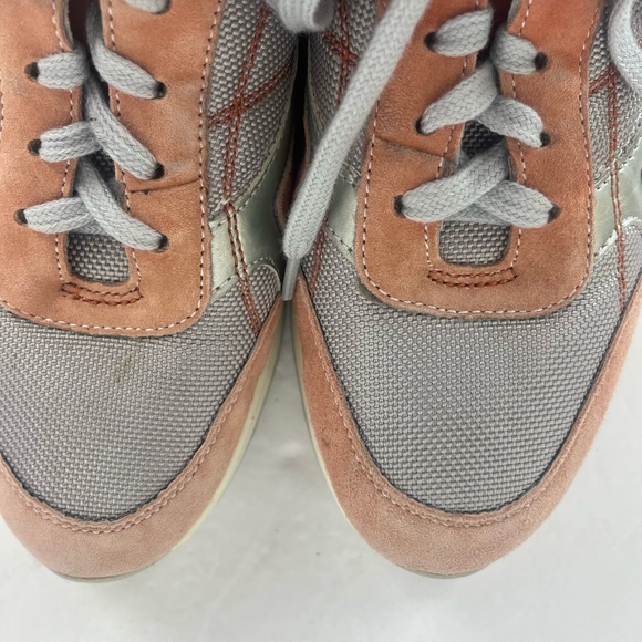 EARTH-traveler suede & mesh sneaker in burnt-orange-woman’s 8 - Picture 9 of 10